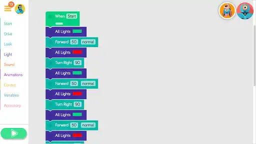 Play Blockly for Dash  Dot robots as an online game Blockly for Dash  Dot robots with UptoPlay