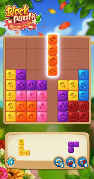 Play Block Puzzle: Blossom Garden as an online game Block Puzzle: Blossom Garden with UptoPlay