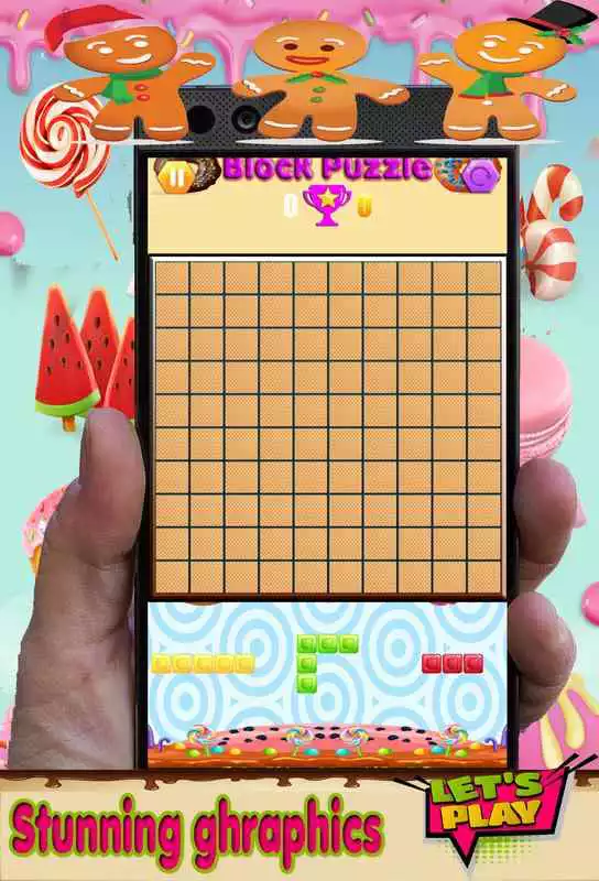 Play Block Puzzle candy donuts