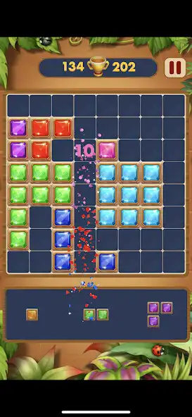 Play Block Puzzle: Fit Jewels! as an online game Block Puzzle: Fit Jewels! with UptoPlay