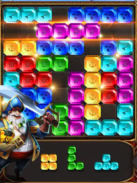 Play Block Puzzle Pirate Jewels as an online game Block Puzzle Pirate Jewels with UptoPlay