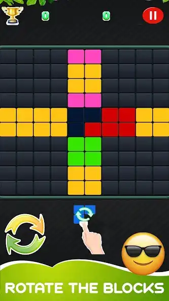 Play Block Puzzle Rotate The Blocks as an online game Block Puzzle Rotate The Blocks with UptoPlay