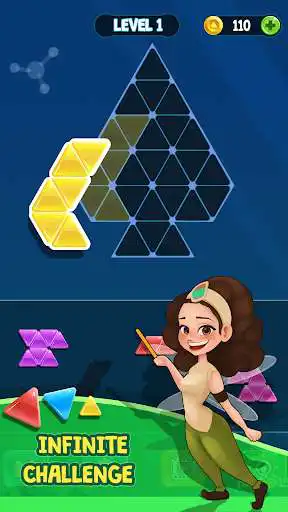 Play Block Puzzle Triangle Tangram as an online game Block Puzzle Triangle Tangram with UptoPlay