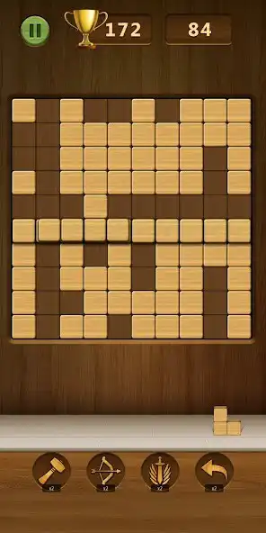 Play Block Puzzle Wood - 2023 as an online game Block Puzzle Wood - 2023 with UptoPlay
