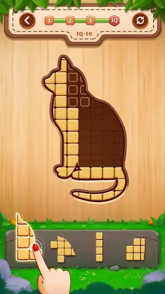 Play Block Puzzle - Wood Jigsaw as an online game Block Puzzle - Wood Jigsaw with UptoPlay