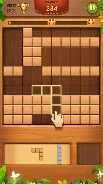 Play Block Puzzle:Wood Peace as an online game Block Puzzle:Wood Peace with UptoPlay