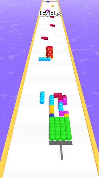 Play Block Rush 3D as an online game Block Rush 3D with UptoPlay