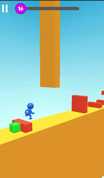 Play Blocks Stack Surfer- Cubes Run as an online game Blocks Stack Surfer- Cubes Run with UptoPlay