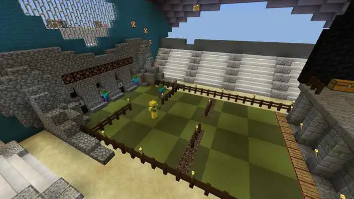 Play Blocks vs Zombies MCPE Map