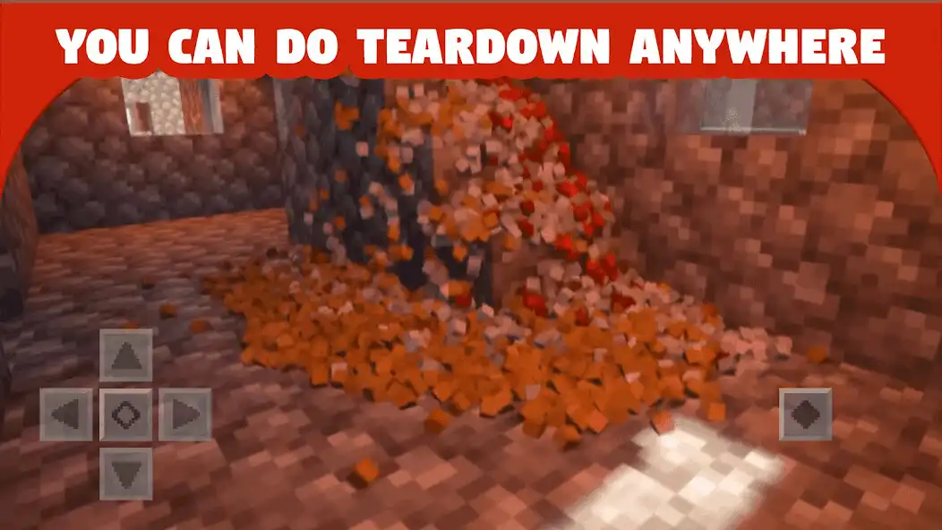 Play Block Teardown mod for MCPE as an online game Block Teardown mod for MCPE with UptoPlay
