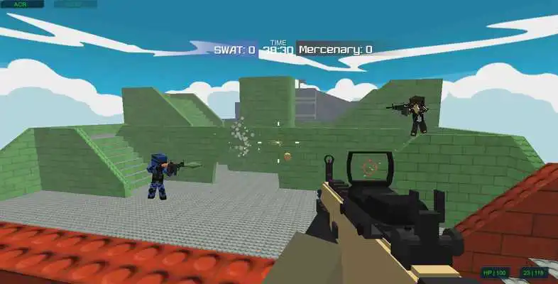 Play Blocky Combat SWAT 3