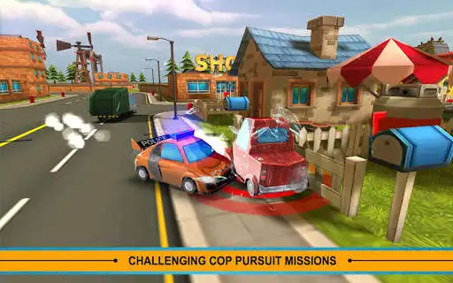 Play Blocky Cop Pursuit Terrorist as an online game Blocky Cop Pursuit Terrorist with UptoPlay