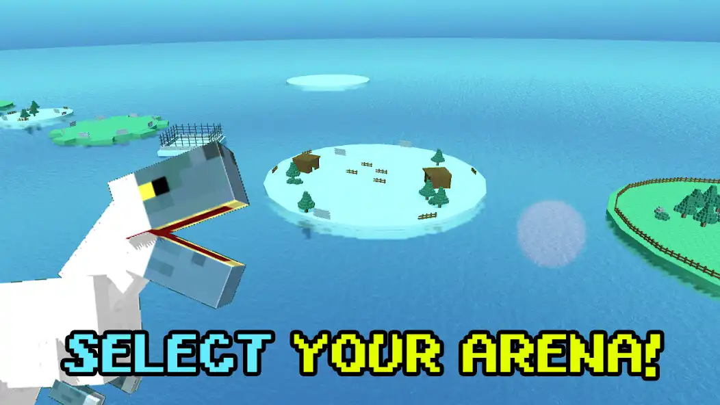 Play Blocky Dino Park Ice Age Arena as an online game Blocky Dino Park Ice Age Arena with UptoPlay