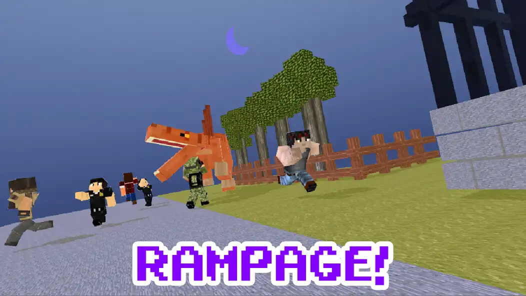 Play Blocky Dino Park: Spino Strike as an online game Blocky Dino Park: Spino Strike with UptoPlay