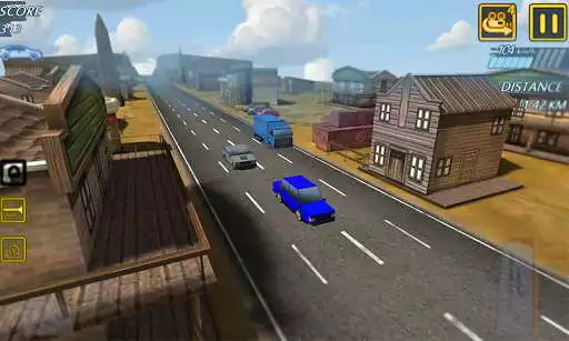 Play Blocky Highway Roads Racer 3D  and enjoy Blocky Highway Roads Racer 3D with UptoPlay