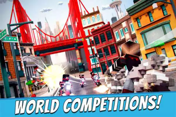 Play Blocky Motorbikes - Racing Competition Game