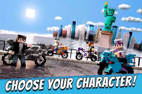 Play Blocky Motorbikes - Racing Competition Game