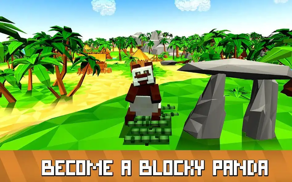 Play Blocky Panda Simulator - be a bamboo bear!  and enjoy Blocky Panda Simulator - be a bamboo bear! with UptoPlay