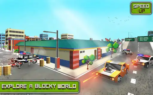Play Blocky Police Wars: Crime Patrol Escape