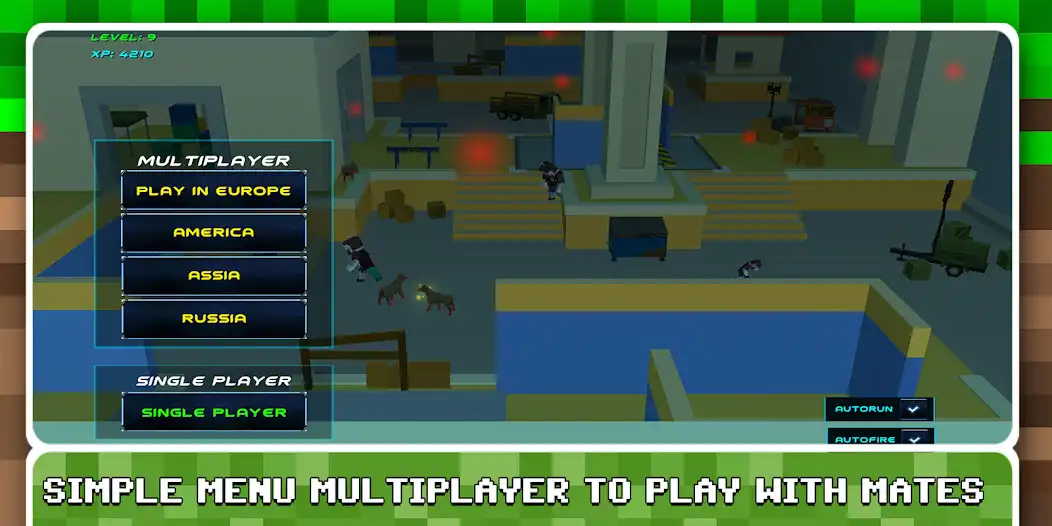 Play Blocky Shooting Arena 3D Pixel Combat as an online game Blocky Shooting Arena 3D Pixel Combat with UptoPlay