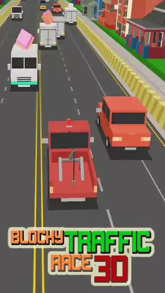 Play Blocky Traffic Racer Master 3D as an online game Blocky Traffic Racer Master 3D with UptoPlay