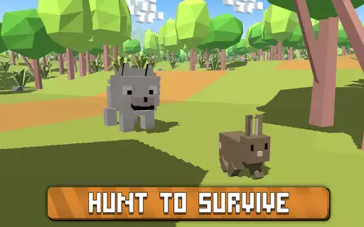 Play Blocky Wolf Simulator as an online game Blocky Wolf Simulator with UptoPlay
