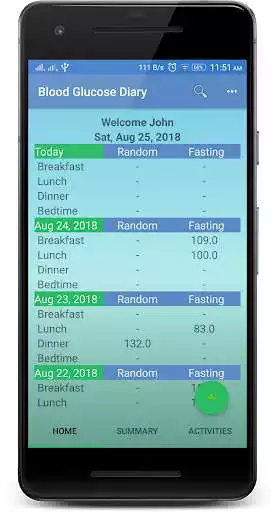 Play Blood Glucose Diary
