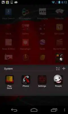 Play Blood Mask GO Launcher Theme