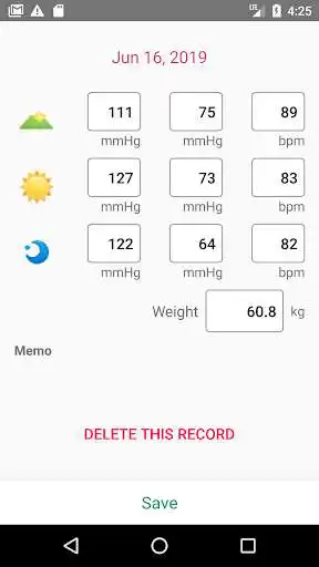 Play Blood Pressure Recorder as an online game Blood Pressure Recorder with UptoPlay