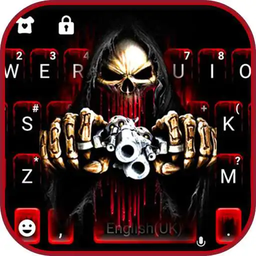 Play Bloody Skull Guns Keyboard Theme APK