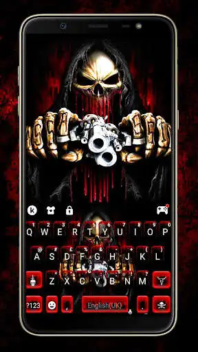 Play Bloody Skull Guns Keyboard Theme  and enjoy Bloody Skull Guns Keyboard Theme with UptoPlay