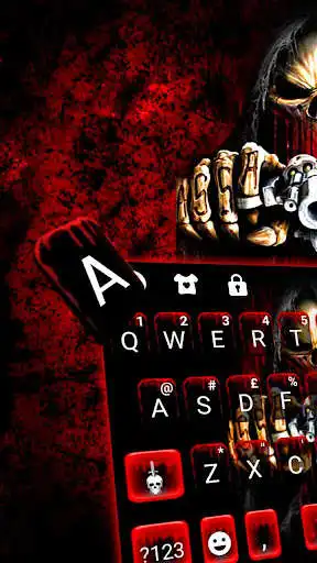 Play Bloody Skull Guns Keyboard Theme as an online game Bloody Skull Guns Keyboard Theme with UptoPlay