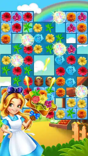 Play Blossom Garden Match 3 as an online game Blossom Garden Match 3 with UptoPlay