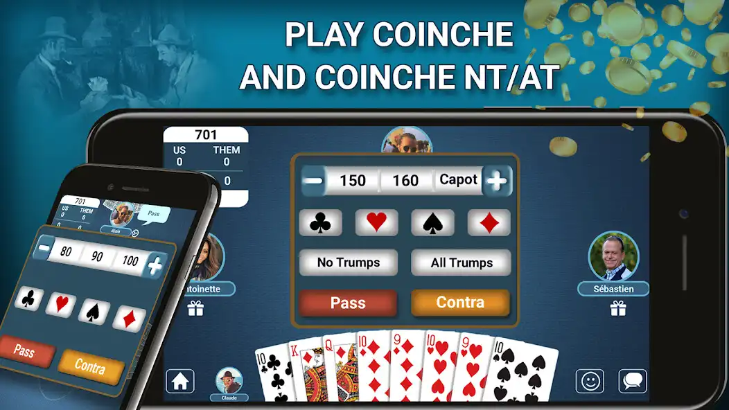 Play Blot Belote Coinche Online as an online game Blot Belote Coinche Online with UptoPlay