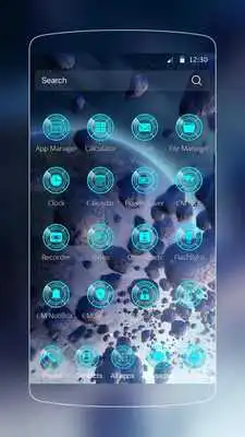 Play Blue 3D Space Theme