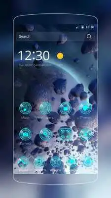 Play Blue 3D Space Theme