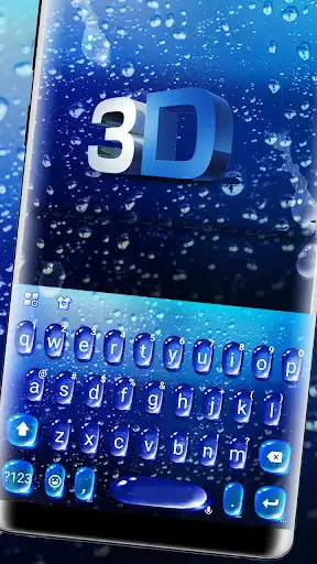 Play Blue 3d Water Drop Keyboard Theme  and enjoy Blue 3d Water Drop Keyboard Theme with UptoPlay
