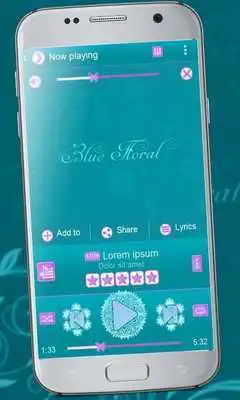 Play Blue abyss Music Player Theme