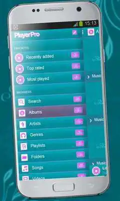 Play Blue abyss Music Player Theme