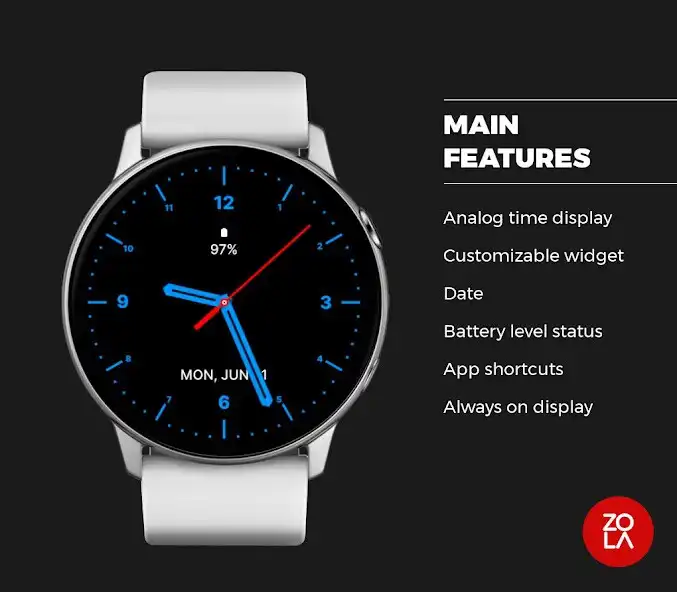 Play Blue Analog Watch Face as an online game Blue Analog Watch Face with UptoPlay