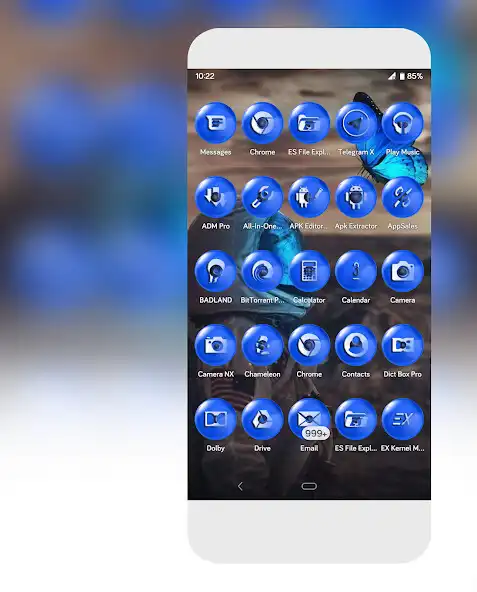Play Blue Ash Icons Pack as an online game Blue Ash Icons Pack with UptoPlay