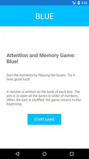 Play Blue : Attention and Memory Game as an online game Blue : Attention and Memory Game with UptoPlay