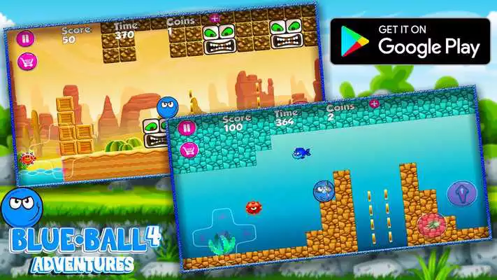 Play Blue Ball 4 : In the Wild Jungle Adventures