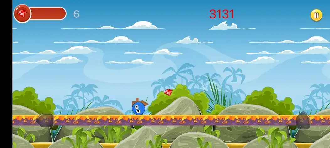 Play Blue Ball Jumping as an online game Blue Ball Jumping with UptoPlay