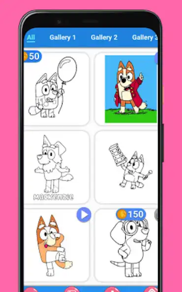 Play Blue Bingo Coloring Book  and enjoy Blue Bingo Coloring Book with UptoPlay