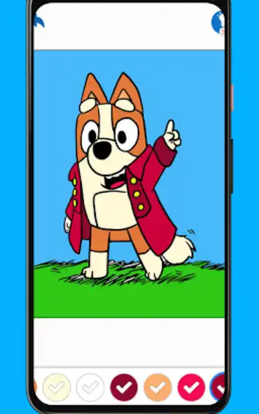 Play Blue Bingo Coloring Book as an online game Blue Bingo Coloring Book with UptoPlay