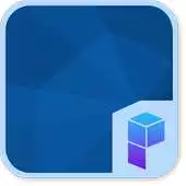 Free play online Blue Black Launcher Theme APK