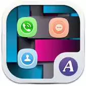 Free play online blue box theme abc launcher APK