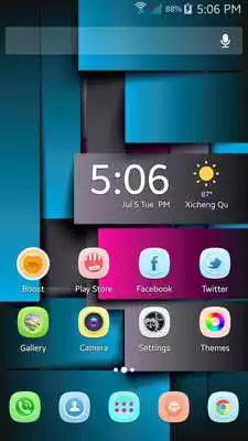 Play blue box theme abc launcher