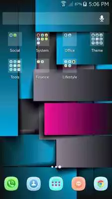 Play blue box theme abc launcher